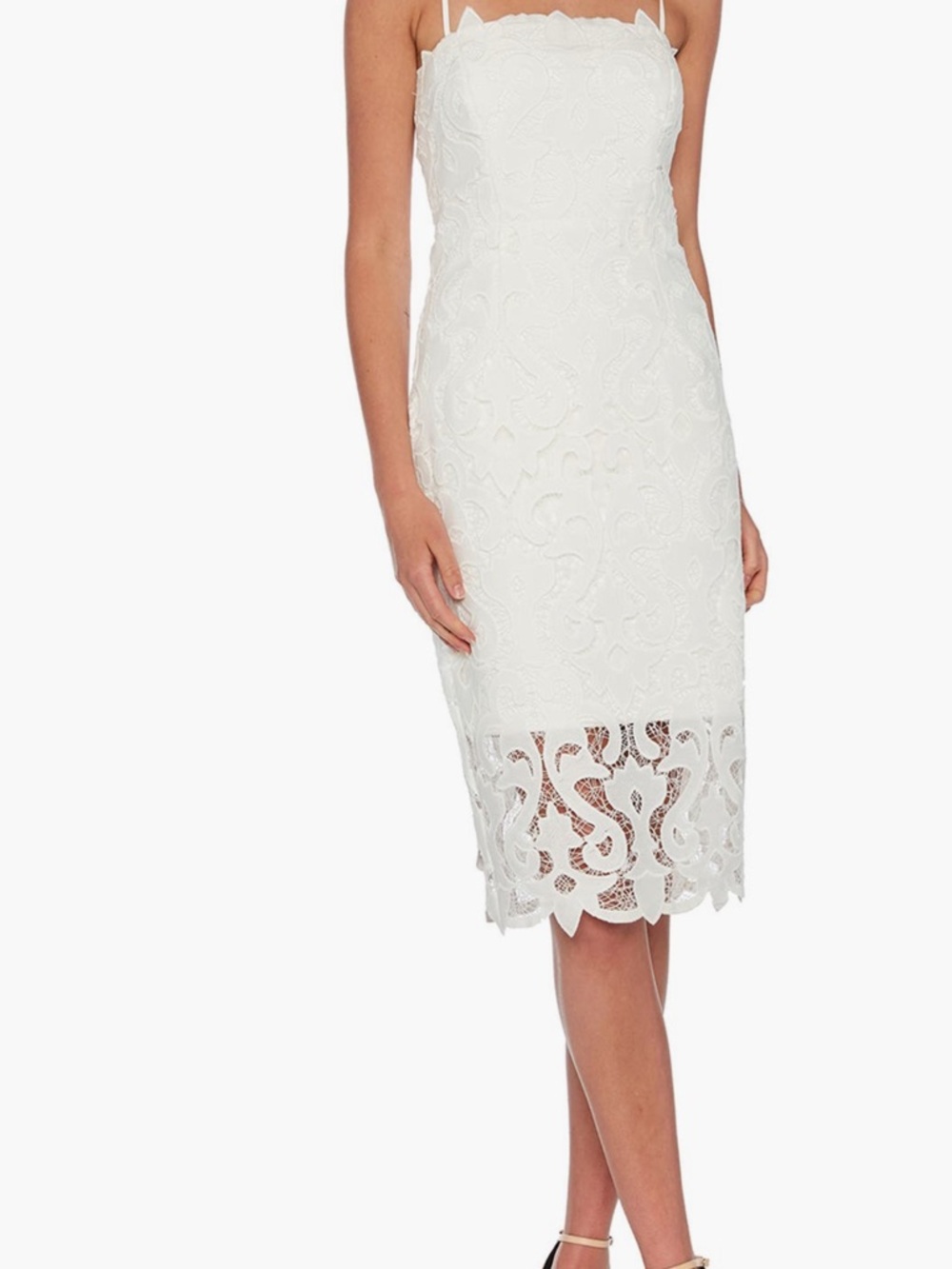 Bardot White Lina Lace Sheath Dress